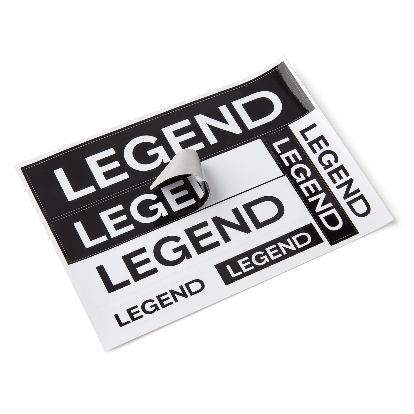 Planche de stickers LEGEND