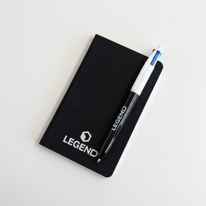 Carnet + Stylo BIC LEGEND