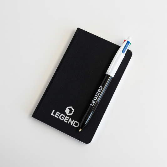 Carnet + Stylo BIC LEGEND