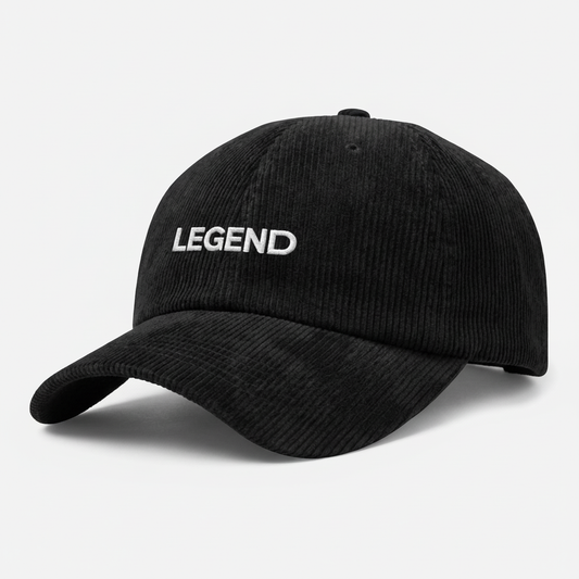 CASQUETTE VELOURS LEGEND NOIR